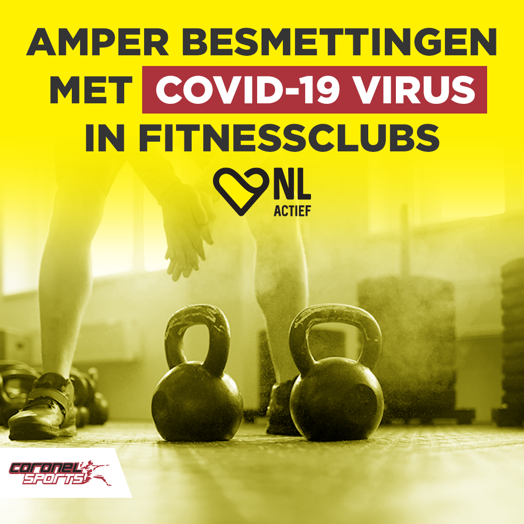 Amper besmettingen met COVID-19 virus in fitnessclubs