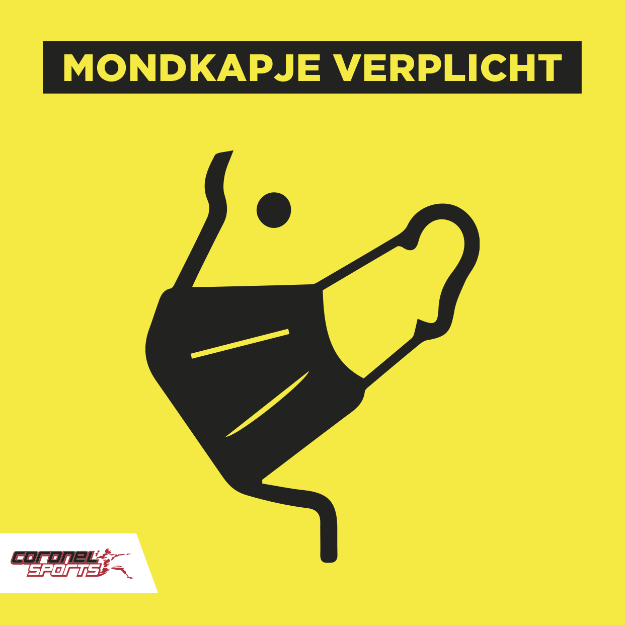 Mondkapjes verplicht | sportschool | Coronel Sports Huizen