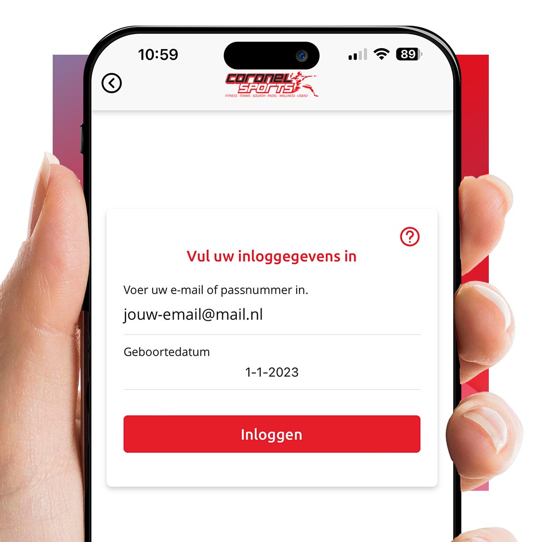 Uitleg app Coronel Sports Huizen