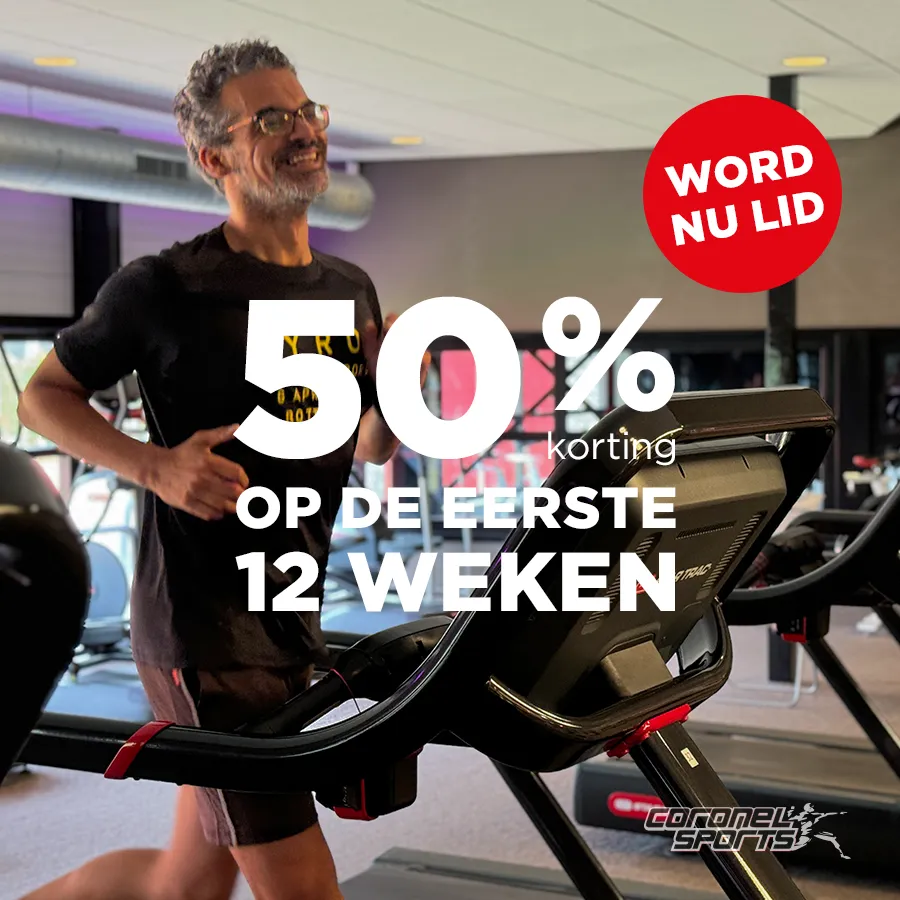 50% korting op de eerste 12 weken | Coronel Sports Huizen