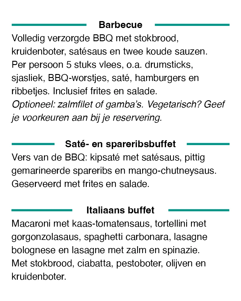 BBQ pakketten Coronel Sports Huizen