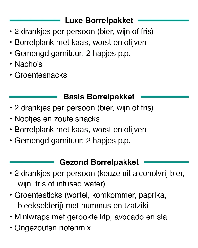 Borrelpakketten Coronel Sports Huizen